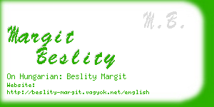 margit beslity business card